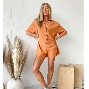 NWT Button Up Romper